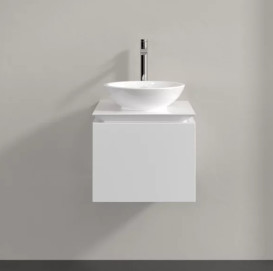 Тумба під раковину Villeroy & Boch Legato 45х50 см МДФ/ДСП білий глянсовий B56500DH