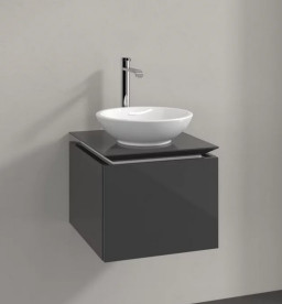 Тумба под раковину Villeroy & Boch Legato 45х50 см МДФ/ДСП глянцевый серый B56500FP
