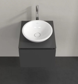 Тумба под раковину Villeroy & Boch Legato 45х50 см МДФ/ДСП глянцевый серый B56500FP