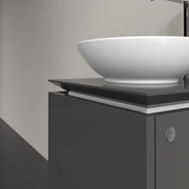 Тумба под раковину Villeroy & Boch Legato 45х50 см МДФ/ДСП глянцевый серый B56500FP