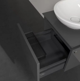 Тумба под раковину Villeroy & Boch Legato 45х50 см МДФ/ДСП глянцевый серый B56500FP