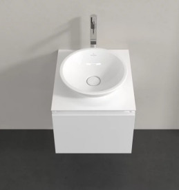 Тумба під раковину Villeroy&Boch Legato 45х50 см ДСП білий матовий B56500MS