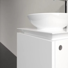 Тумба під раковину Villeroy&Boch Legato 45х50 см ДСП білий матовий B56500MS