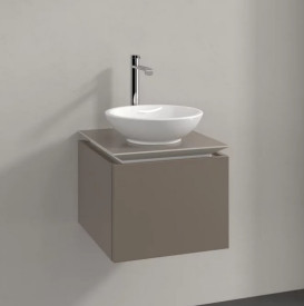 Тумба под раковину Villeroy & Boch Legato 45х50 см ДСП трюфель серый B56500VG