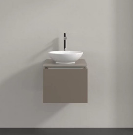 Тумба под раковину Villeroy & Boch Legato 45х50 см ДСП трюфель серый B56500VG
