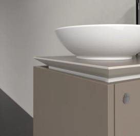 Тумба под раковину Villeroy & Boch Legato 45х50 см ДСП трюфель серый B56500VG