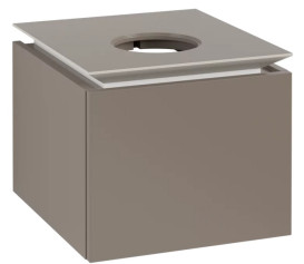 Тумба под раковину Villeroy & Boch Legato 45х50 см ДСП трюфель серый B56500VG