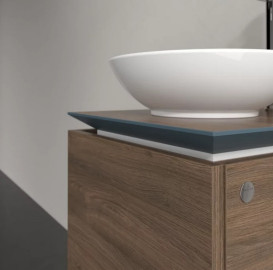 Тумба під раковину Villeroy & Boch Legato 45х50 см ДСП дуб аризона B56500VH