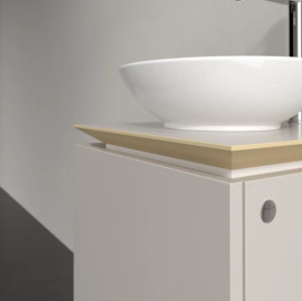 Тумба под раковину Villeroy & Boch Legato 45х50 см ДСП мягкий серый B56500VK