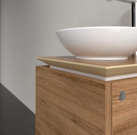 Тумба під раковину Villeroy & Boch Legato 45х50 см ДСП дуб канзас B56500RH