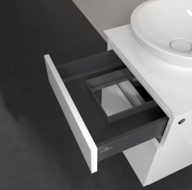 Тумба под раковину Villeroy & Boch Legato 45х50 см МДФ/ДСП глянцевый белый B56600DH