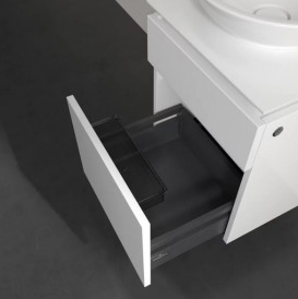 Тумба под раковину Villeroy & Boch Legato 45х50 см МДФ/ДСП глянцевый белый B56600DH