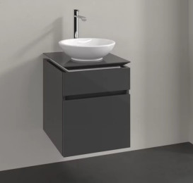 Тумба под раковину Villeroy & Boch Legato 45х50 см МДФ/ДСП глянцевый серый B56600FP