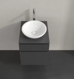 Тумба под раковину Villeroy & Boch Legato 45х50 см МДФ/ДСП глянцевый серый B56600FP