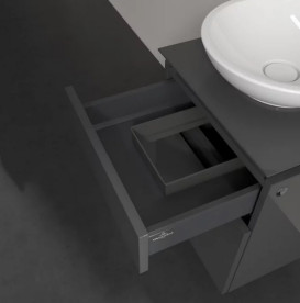Тумба под раковину Villeroy & Boch Legato 45х50 см МДФ/ДСП глянцевый серый B56600FP