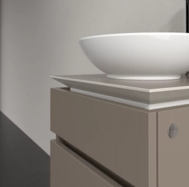 Тумба под раковину Villeroy & Boch Legato 45х50 см ДСП трюфель серый B56600VG