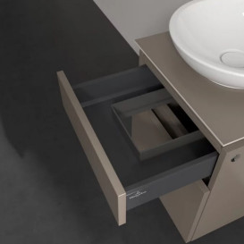 Тумба под раковину Villeroy & Boch Legato 45х50 см ДСП трюфель серый B56600VG