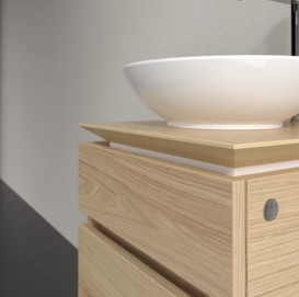 Тумба под раковину Villeroy & Boch Legato 45х50 см ДСП северный дуб B56600VJ