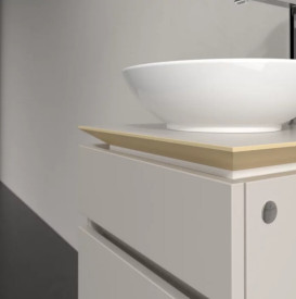 Тумба под раковину Villeroy & Boch Legato 45х50 см ДСП мягкий серый B56600VK