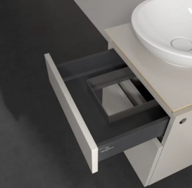 Тумба под раковину Villeroy & Boch Legato 45х50 см ДСП мягкий серый B56600VK