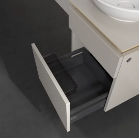 Тумба под раковину Villeroy & Boch Legato 45х50 см ДСП мягкий серый B56600VK