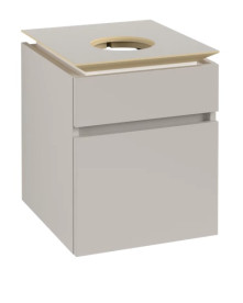 Тумба под раковину Villeroy & Boch Legato 45х50 см ДСП мягкий серый B56600VK