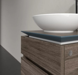 Тумба під раковину Villeroy & Boch Legato 45х50 см ДСП кам'яний дуб B56600RK