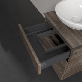 Тумба під раковину Villeroy & Boch Legato 45х50 см ДСП кам'яний дуб B56600RK