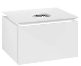 Тумба під раковину Villeroy & Boch Legato 60х50 см МДФ/ДСП білий глянсовий B56700DH