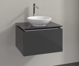 Тумба под раковину Villeroy & Boch Legato 60х50 см МДФ/ДСП глянцевый серый B56700FP