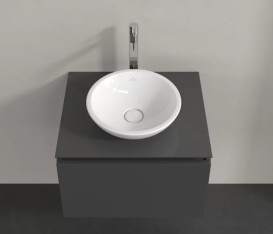 Тумба под раковину Villeroy & Boch Legato 60х50 см МДФ/ДСП глянцевый серый B56700FP