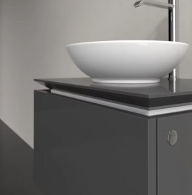 Тумба под раковину Villeroy & Boch Legato 60х50 см МДФ/ДСП глянцевый серый B56700FP