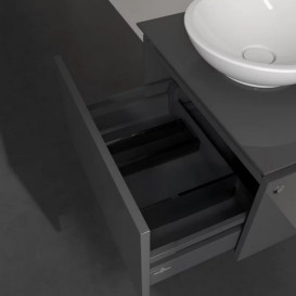 Тумба под раковину Villeroy & Boch Legato 60х50 см МДФ/ДСП глянцевый серый B56700FP