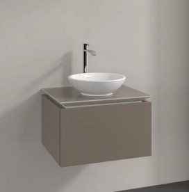 Тумба под раковину Villeroy & Boch Legato 60х50 см ДСП трюфель серый B56700VG