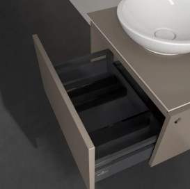Тумба под раковину Villeroy & Boch Legato 60х50 см ДСП трюфель серый B56700VG
