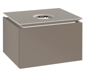 Тумба под раковину Villeroy & Boch Legato 60х50 см ДСП трюфель серый B56700VG