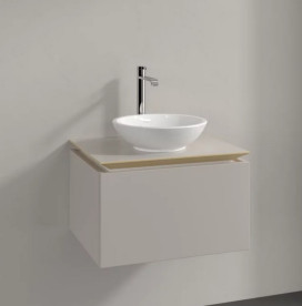 Тумба під раковину Villeroy&Boch Legato 60х50 см ДСП м'який сірий B56700VK