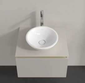 Тумба під раковину Villeroy&Boch Legato 60х50 см ДСП м'який сірий B56700VK