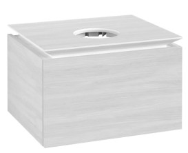 Тумба під раковину Villeroy&Boch Legato 60х50 см ДСП біле дерево B56700E8