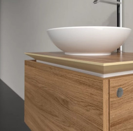 Тумба под раковину Villeroy & Boch Legato 60х50 см ДСП дуб канзас B56700RH