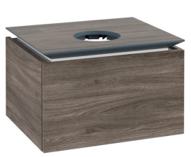 Тумба під раковину Villeroy & Boch Legato 60х50 см ДСП кам'яний дуб B56700RK