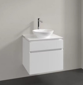 Тумба под раковину Villeroy & Boch Legato 60х55 см МДФ/ДСП глянцевый белый B56800DH