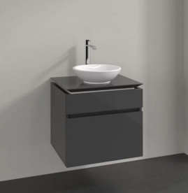 Тумба под раковину Villeroy & Boch Legato 60х50 см МДФ/ДСП глянцевый серый B56800FP