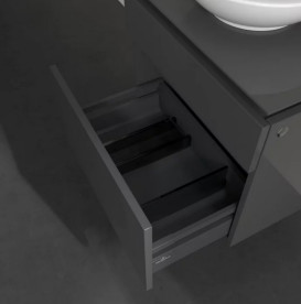 Тумба под раковину Villeroy & Boch Legato 60х50 см МДФ/ДСП глянцевый серый B56800FP