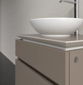 Тумба під раковину Villeroy&Boch Legato 60х50 см ДСП трюфель сірий B56800VG