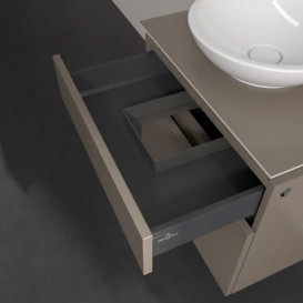Тумба під раковину Villeroy&Boch Legato 60х50 см ДСП трюфель сірий B56800VG