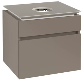 Тумба під раковину Villeroy&Boch Legato 60х50 см ДСП трюфель сірий B56800VG