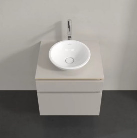Тумба под раковину Villeroy & Boch Legato 60х50 см ДСП мягкий серый B56800VK