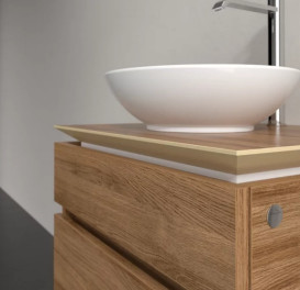 Тумба під раковину Villeroy & Boch Legato 60х50 см ДСП дуб канзас B56800RH