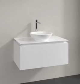 Тумба під раковину Villeroy & Boch Legato 80х50 см МДФ/ДСП білий глянсовий B56900DH
